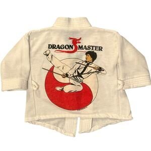 Vintage 80s Tough Stuff Dragon Master 1983 Martial Arts Gi Youth 2T No Belt